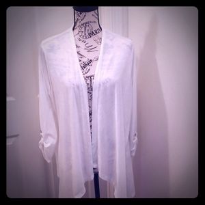 White cardigan